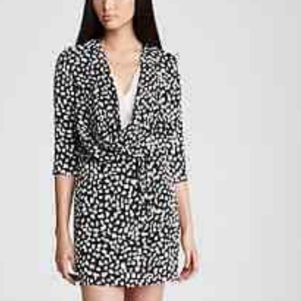 Diane von furstenberg Rachel leopard leaf dress